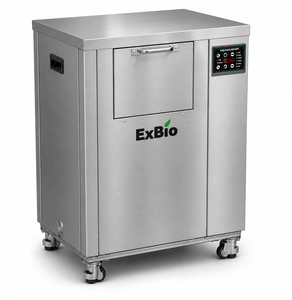 Máquina de Compostaje Aeróbico Motorizada de 30 kg, Digestor de Residuos Alimenticios Comercial, Construcción de Acero Inoxidable, Potencia de 330 W - Product Image 1