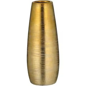 Vase à fleurs en métal fait main, élégant et décoratif, pour la présentation de fleurs sur table de mariage - Product Image 3