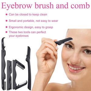 Kit de recourbe-cils en acier inoxydable certifié CE de haute qualité, peigne à cils, brosse à sourcils, pince à épiler, outil de pose de faux cils, outil de beauté - Product Image 1