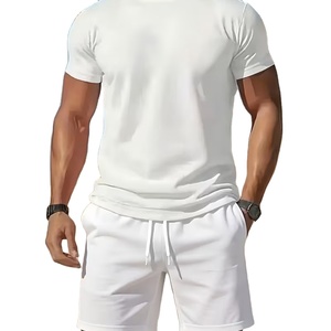 Conjunto de 2 Piezas para Hombre, Fabricante, 220 GSM, Pantalones Cortos Cargo de Algodón, Camiseta Oversize, OEM, ODM, Logotipo Personalizado - Product Image 1