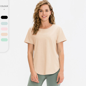 Camisetas de Manga Corta para Mujer, Sensación Ligera, Transpirables, de Secado Rápido, de Poliéster, para Correr, Hacer Ejercicio y Yoga, Venta Caliente 2026, OEM - Product Image 1