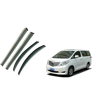 แผ่นบังลมหน้าต่างแบบฉีดขึ้นรูปสำหรับ Toyota Alphard 2010-2014 ผลิตจากพลาสติก PC ป้องกันสภาพอากาศ ติดตั้งง่าย ทนทาน กันฝน - Product Image 1