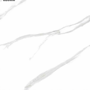 Baldosa de porcelana con aspecto de mármol blanco, pulida, vitrificada y esmaltada para suelos interiores de 600 x 600 mm para sala de estar - Product Image 6