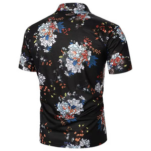 Men Sublimation Knitted 100% Cotton Anti-Wrinkle Breathable Short Sleeve Digital Print Custom Logo Front <b>Gothic</b> 180g <b>Shirt</b> - Product Image 2