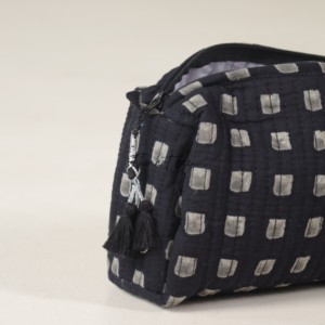 Wholesale Assorted Indian Hand Block Print Quilted Cotton Toiletry Bag Set of 3 - Product Image 4
