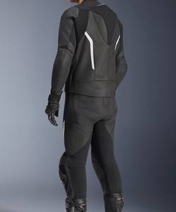 Combinaison en cuir pour motards, veste et pantalon de moto en cuir, personnalisable - Product Image 3
