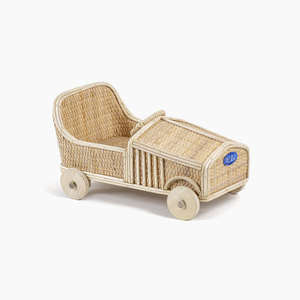 Haute qualité maternelle rotin petite voiture jouet élégant mini voitures de course artisanat véhicule jouets pour enfants enfants bébé - Product Image 2