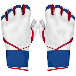 Nouveaux gants de frappe de baseball et de softball en cuir véritable de qualité supérieure, légers, personnalisés, antidérapants, avec fermeture auto-agrippante - Product Image 4