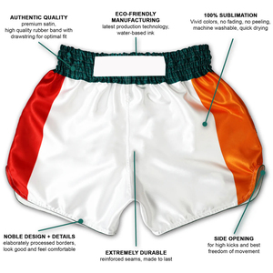 Shorts de Muay Thai pour hommes personnalisés, respirants, taille mi-haute élastique, en nylon/polyester, pour entraînement de MMA, kickboxing et combat - Product Image 6