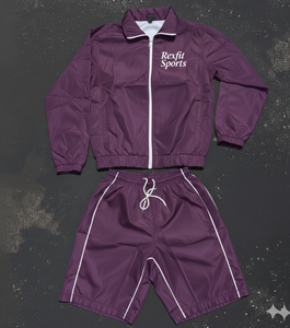 ชุดเซ็ตเสื้อแจ็คเก็ตและกางเกงวอร์ม Rexfit Sports คุณภาพพรีเมียม ผ้าไนลอนกันลม ขายส่ง - Product Image 4