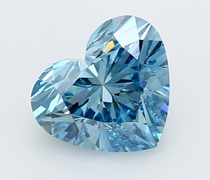 Diamant bleu cœur de 1 carat, coupe exquise, rare, fantaisie, romantique, diamant non monté pour des créations de bijoux de luxe sur mesure - Product Image 2