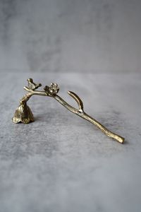 Handmade Brass <b>Candlestick</b> Holder Set of 3 Matte <b>Black</b> Bronze Silver Finish Home Decoration Metal Candle Holders - Product Image 2