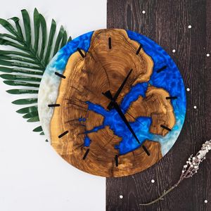 Wooden Square Wall <b>Clock</b> For Home Decoration Best Quality Wooden & Resin Wall <b>Clock</b> For Livingroom At Reasonable Price - Product Image 2