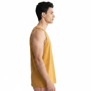 Débardeurs de sport pour hommes en polyester/coton tricoté de haute qualité, écologiques, anti-UV, séchage rapide, respirants, pour la musculation - Product Image 4
