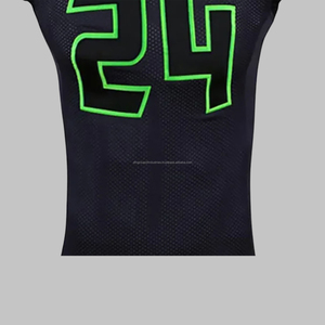 Uniforme de fútbol cosido personalizado Camisetas de fútbol americano para hombres Mujeres Camisetas de poliéster unisex Uniformes de fútbol - Product Image 3