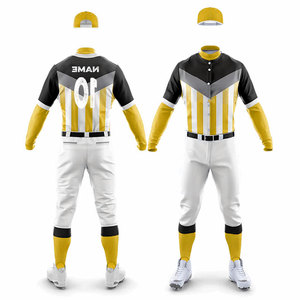 Solid Color Uniform <b>Baseball</b> Kits Men's Clothing Kids Uniform Manufacturer All Season Top Selling Softball Uniform Custom Logo - Product Image 4