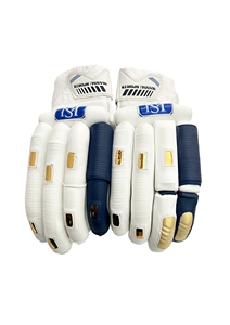 Gants de frappe Turbo Mannu Sports blancs et bleus, gants de cricket personnalisés, vente en gros, prix bas, gants de cricket. - Product Image 2