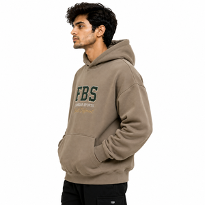 Sweat à capuche oversize en molleton de coton, style streetwear décontracté, épais, fabricant de vêtements personnalisés - Product Image 5