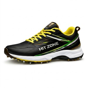 รองเท้าคริกเก็ต Hit Zone Spikes ยึดเกาะพื้นได้ดีเยี่ยม ความเร็วสูง สวมใส่สบาย ทนทาน น้ำหนักเบา เหมาะสำหรับการแข่งขันและการฝึกซ้อม - Product Image 1