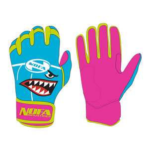 NOFA INDUSTRIES Batting Gloves Pink Ambidextrous <b>Hook</b> And Loop Closure Fashionable Training Glove - Product Image 1