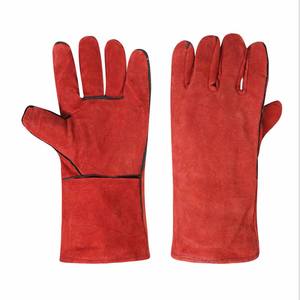 Gants de sécurité anti-coupure en cuir de vachette grainé, manchette à bord coupé, longueur 10 pouces, qualité professionnelle, pour approvisionnement B2B en gros, plusieurs tailles - Product Image 1