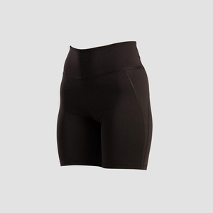 Shorts de sport Swift pour femme, taille haute, respirants, séchage rapide, extensibles dans 4 directions, en polyester/spandex/coton, personnalisables, antidérapants, coupe ajustée - Product Image 4