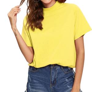 Camiseta <span class=keywords><strong>de</strong></span> <span class=keywords><strong>punto</strong></span> <span class=keywords><strong>fino</strong></span> y suave para <span class=keywords><strong>mujer</strong></span>, ligera y transpirable, <span class=keywords><strong>de</strong></span> uso casual, proveedor mayorista directo <span class=keywords><strong>de</strong></span> fábrica - Product Image 5