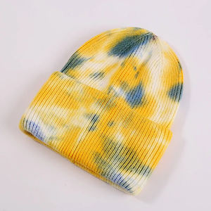 Gorros de Punto Personalizados de Alta Calidad con Estampado Tie Dye para Hombre y Mujer, Gorro de Moda - Product Image 4