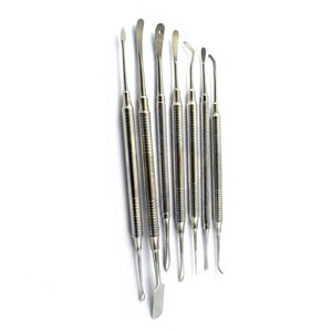 Ensemble de 7 élévateurs dentaires manuels de haute qualité, poignée ergonomique, acier inoxydable allemand, certifié CE, instruments de classe I - Product Image 6