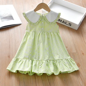 Casual Kids Girls Dress and Shorts Set Summer Maxi Design Breathable & Washable Polyester/Cotton Baby Girls Clothing - Product Image 4