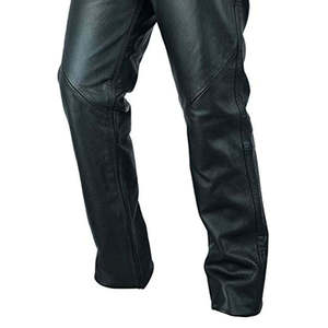<b>Men</b> Soft Genuine <b>Leather</b> Pants Casual Straight Leg <b>Trousers</b> Comfortable Durable Classic Fashion Regular Fit Everyday Wear - Product Image 6