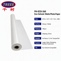 Papier photo écologique mat résistant aux déchirures, résistant aux UV et à l'eau, épaisseur 0,2 mm, support d'impression pour événements