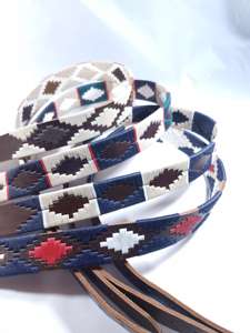 Cinturones Deportivos Personalizados de Cuero Genuino para Hombre, Cinturones de Equitación con Bordado Argentino, Cinturón de Cuero William Polo para Hombre - Product Image 2