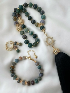 Perles de prière musulmanes Tasbeeh en résine écologiques faites à la main de haute qualité, chapelet islamique Misbaha - Product Image 5