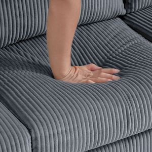 Divano Moderno di Lusso a L in Velluto, Design Multifunzionale per Soggiorni e Appartamenti, Facile Montaggio - Product Image 6