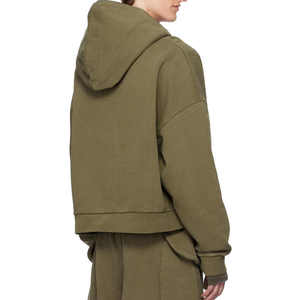 Fabricante de ropa de hombre pulóver sudadera sin cuerda 100% algodón de talla grande recortada Vintage sudaderas con capucha para hombres - Product Image 3