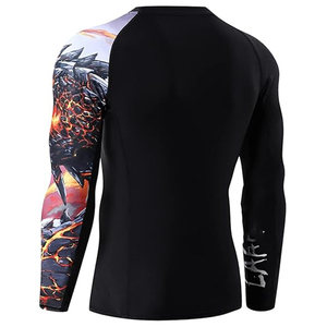 Camiseta de Compresión para Hombre, Manga Larga, Protección contra Rozaduras para Gimnasio, Secado Rápido, Entrenamiento Físico, Logotipo Personalizado, Ropa OEM - Product Image 6