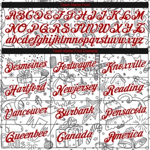Sudadera Navideña para Hombre, Personalizada con Estampado, Estilo Jersey, 100% Algodón Transpirable, Blanca con Números y Nombre Rojos, Ropa Casual de Invierno - Product Image 6