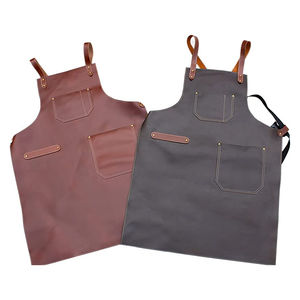 Delantales de Cocina de Cuero Personalizados para Mujer y Hombre, Delantal de Chef, Estilista, para Parrilla, Restaurante, Bar, Tienda, Cafetería, Estudio, Uniforme - Product Image 5