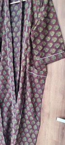 Robe de nuit pour femmes à imprimé floral géométrique multicolore - Product Image 3