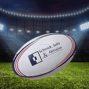 Pelota de Rugby de partido Premium personalizada hecha con el último proveedor de pelotas de Rugby de entrenamiento de caucho sintético con diseño y logotipo personalizados - Product Image 2