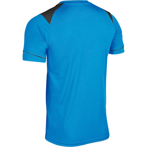 T-shirt sportif vert pour homme, manches courtes, col rond, tricoté, 100% coton jersey, coupe classique, séchage rapide, avec motif personnalisé pour équipe - Product Image 5