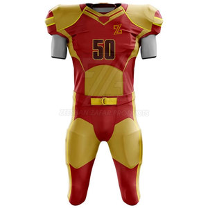 Comfortable Fit Ideal For Sports Practice And <b>Physical</b> Conditioning American Football Uniform Set Men Durable Fabric - Product Image 2