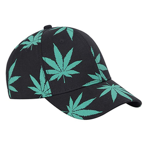 หมวกเบสบอลผ้าฝ้าย 100% ขายส่ง ลายใบไม้สีเขียว หมวกกีฬาแบบ Fitted ปรับขนาดได้ ปักโลโก้ตามสั่ง สำหรับผู้ชาย - Product Image 2