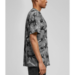 เสื้อยืดลายพรางสตรีทแวร์ผู้ชาย คอตตอนคอกลมทรงหลวมใส่สบาย แขนสั้น เหมาะสำหรับฤดูร้อน - Product Image 4