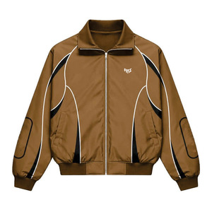 Trendy Vintage Style Custom Panel <b>Track</b> <b>Jacket</b> Lightweight Zip Up Sportswear Reflective Windbreaker <b>jacket</b> <b>for</b> <b>men</b> OEM Wholesale - Product Image 5