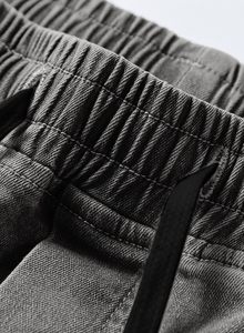Pantalones Cargo de Mezclilla Lavada para Hombre, Cintura Media, Corte Holgado, Estilo Casual de Algodón, para Otoño - Product Image 6
