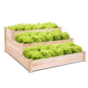 Jardinière surélevée en bois à 3 niveaux pour fleurs et légumes, fournitures de jardinage - Product Image 3