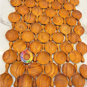 ช้อนไม้รูปเห็ด ช้อนไม้สำหรับชา ช้อนไม้รักษ์โลก ชุดช้อนไม้ - Caryln - Product Image 6