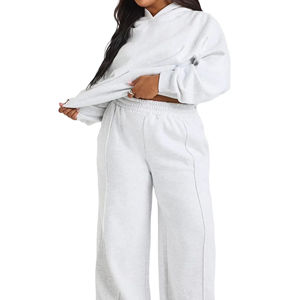 Conjunto Deportivo de 2 Piezas para Mujer con Logotipo Personalizado, Chaqueta Cortavientos Ligera con Cremallera Completa y Sudadera con Capucha, Pantalones Jogger - Product Image 1